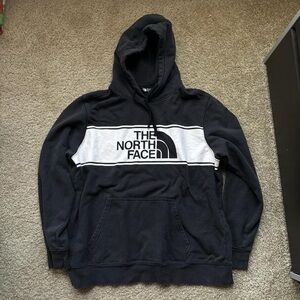 The North Face black and white hoodie XL